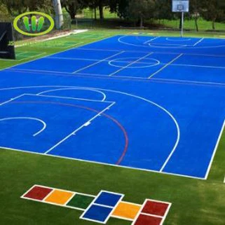 Blaues künstliches Gras benutzt für Tennis-Rasen und Basketball-Rasen